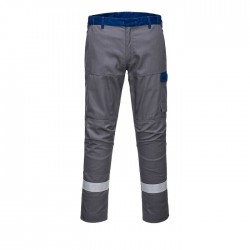 Pantalone da lavoro Bizflame ultra bicolore 100% metal free per benzinai, pompieri - Portwest