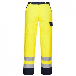 Pantalone da lavoro Bizflame Pro Hi-vis con mezza vita elasticizzata per benzinai, pompieri - Portwest