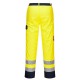 Pantalone da lavoro Bizflame Pro Hi-vis con mezza vita elasticizzata per benzinai, pompieri - Portwest