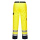 Pantalone da lavoro Bizflame Pro Hi-vis con mezza vita elasticizzata per benzinai, pompieri - Portwest