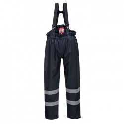 Pantalone da lavoro Bizflame Rain multinorma sfoderato per benzinai, pompieri - Portwest