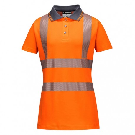 Polo da lavoro donna Pro Hi-vis con alto contenuto di cotone per benzinai, pompieri - Portwest