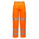 Pantalone da lavoro donna Hi-vis con elastico in vita per benzinai, pompieri - Portwest