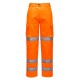 Pantalone da lavoro donna Hi-vis con elastico in vita per benzinai, pompieri - Portwest