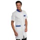 Camice uomo Dover manica corta bianco con profilo colorato - Isacco