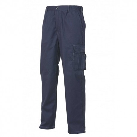 Pantalone da Lavoro blu estivo in 100% cotone con tascone - Logica