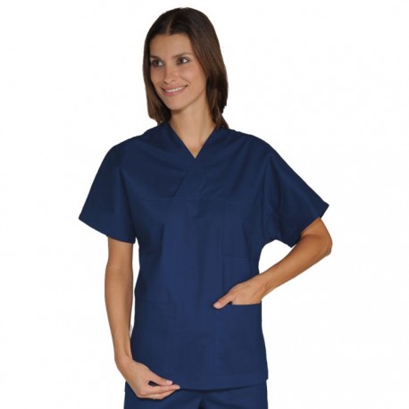 Casacca da lavoro unisex collo a V in vari colori 195 g per infermieri, farmacisti - Isacco