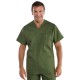 Casacca da lavoro unisex collo a V in vari colori 195 g per infermieri, farmacisti - Isacco