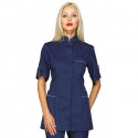 Casacca da lavoro donna Antigua manica corta con bottoni a pressione - Isacco