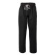 Pantalone da lavoro unisex Plutone nero per cuochi e pizzaioli- Giblor's