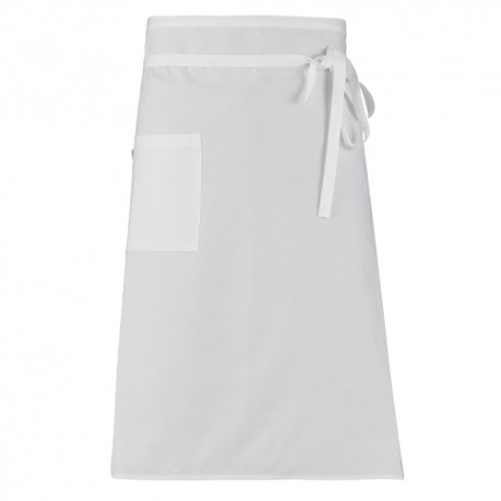 Grembiule da lavoro vita unisex Matera bianco per cuochi/pizzaioli - Giblor's