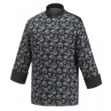 Giacca da lavoro cuoco uomo Black Skulls manica lunga 100% cotone - Egochef