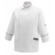 Giacca da lavoro cuoco unisex Pocket manica lunga e bottoni a pressione - Egochef
