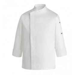 Giacca da lavoro cuoco Prestige bianca manica lunga 100% Cotone - Egochef