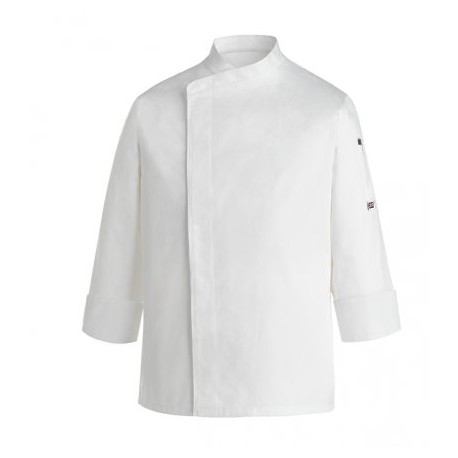 Giacca da lavoro cuoco Prestige bianca manica lunga 100% Cotone - Egochef