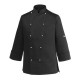 Giacca da lavoro cuoco unisex Dark manica lunga e bottoni estraibili - Egochef