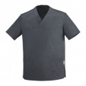 Casacca da lavoro unisex Leonardo convoy con spacchetti laterali per infermieri, estetiste, dentisti - Egochef