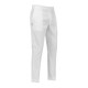 Pantalone da lavoro unisex Slim Fit con zip bianco 100% cotone- Egochef