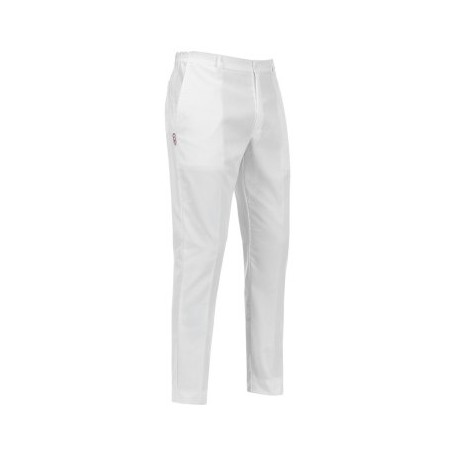 Pantalone da lavoro unisex Slim Fit con zip bianco 100% cotone- Egochef
