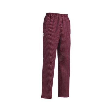 Pantalone da lavoro unisex Coulisse Wine con elastico in vita - Egochef