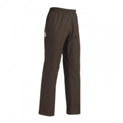 Pantalone da lavoro unisex Coulisse con elastico in vita marrone - Egochef