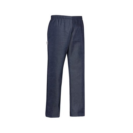 Pantalone da lavoro unisex Coulisse jeans con elastico in vita - Egochef