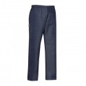 Pantalone da lavoro unisex jeans con elastico in vita per chef, pizzaiolo, cake designer - Egochef