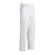 Pantalone da lavoro unisex bianco con elastico in vita per chef, pizzaiolo, cake designer - Egochef