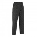 Pantalone da lavoro unisex gessato con elastico in vita per chef, pizzaiolo, cake designer - Egochef