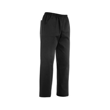 Pantalone da lavoro unisex nero con elastico per infermieri - Egochef