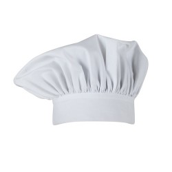 Cappello da lavoro/scuola cuoco unisex bianco - Giblor's