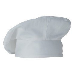Cappello cuoco unisex Monet bianco/nero - Giblor's