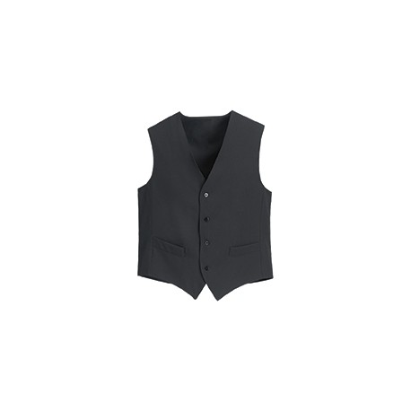 Gilet da lavoro unisex nero Carlo regolabile con fibbia sul retro - Egochef