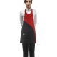 Grembiule da lavoro donna Sommy con pettorina bicolore 75x75 - Egochef