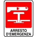 Cartello arresto d'emergenza