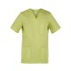 Casacca da lavoro unisex Jason in vari colori con scolla a V e manica corta per infermieri-oss - Giblor's