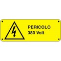 Cartello pericolo 380 volt