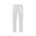 Pantalone da lavoro donna Cameron bianco o nero con elastico per estetiste/parrucchiere - Giblor's