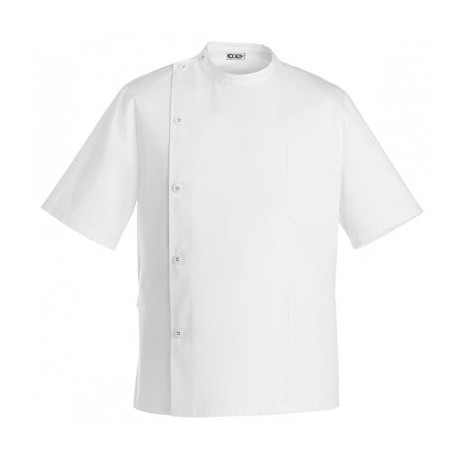 Casacca dentista unisex Bob manica corta e bottoni classici - Egochef