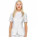 Blusa/Giacca da lavoro donna Bali bianca o nera manica corta per sala-bar - Isacco