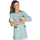 Casacca da lavoro donna York manica lunga in vari colori con bottoni classici - Isacco