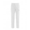 Pantalone da lavoro unisex SerioPlus Light estivo bianco in cotone leggero antistrappo - Rossini